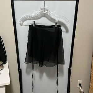 Capezio Adult Black Ballet Wrap Skirt